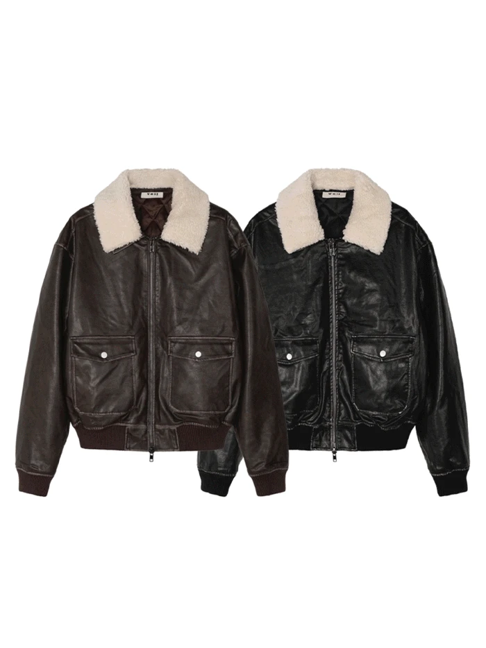 (주문폭주) Leo crop leather mustang - 2C
