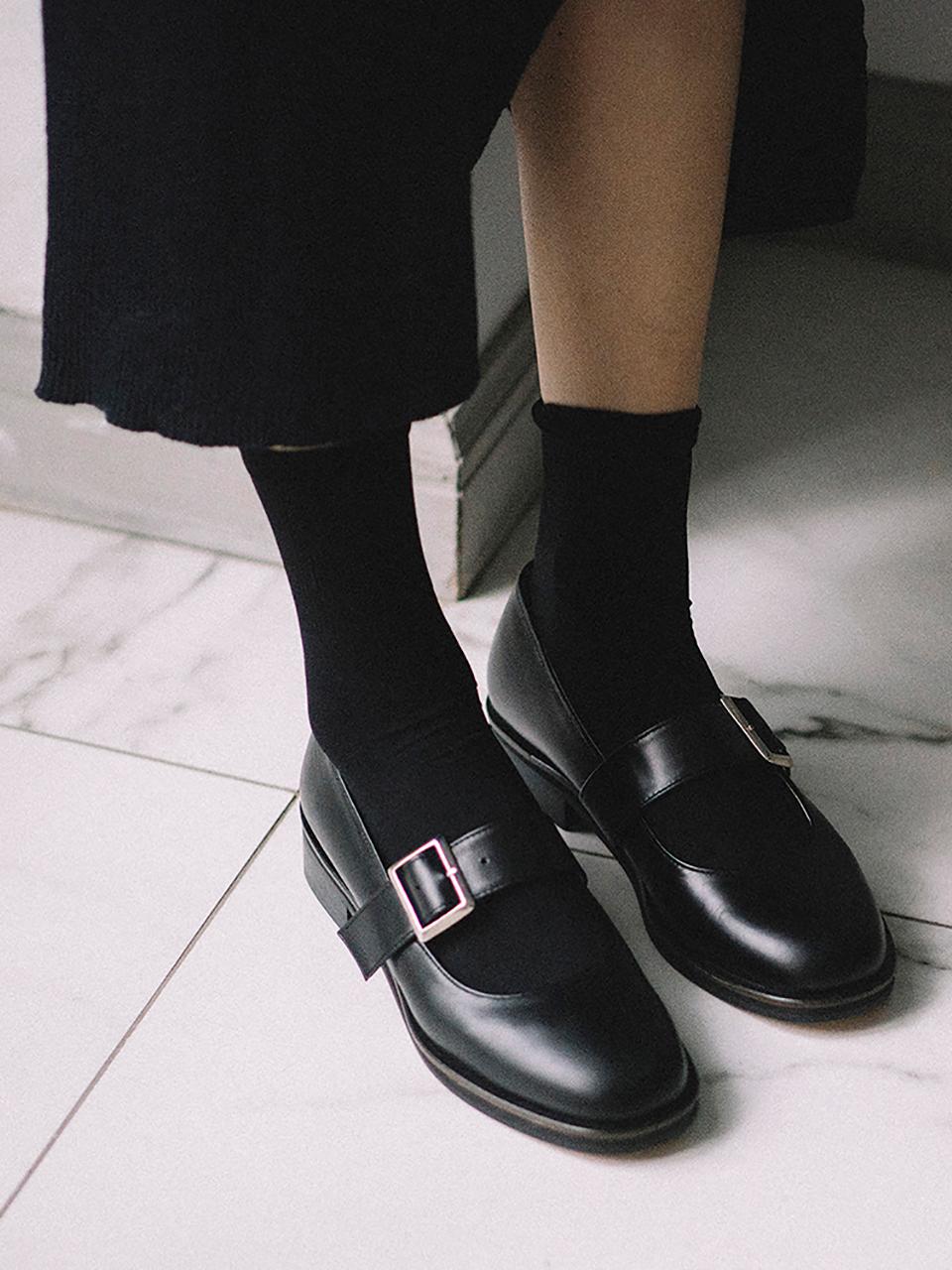 논더레스 베이직 메리제인 플랫 / 블랙 N-15