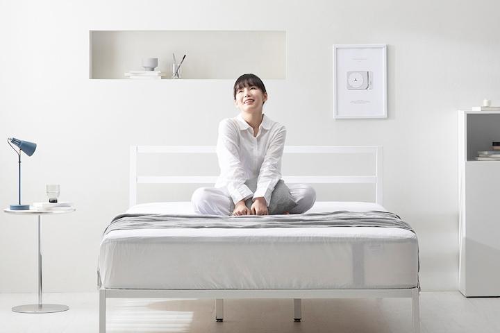 솔리드 철제침대 헤드보드 침대 S/SS/Q (매트리스 선택)