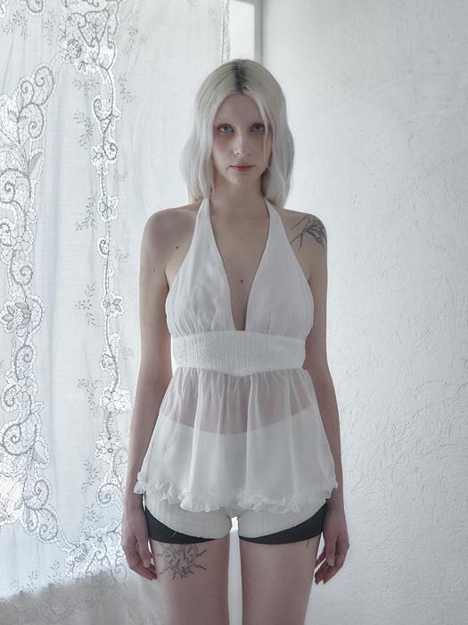 Sheer halter top