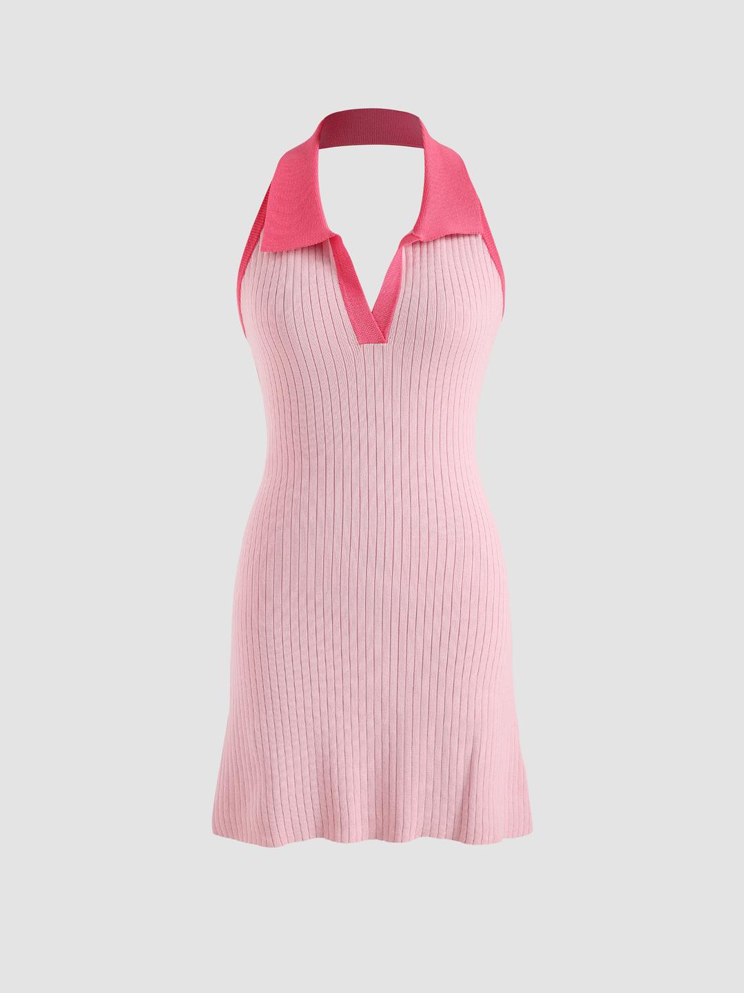 Rib Knit Mini Dress