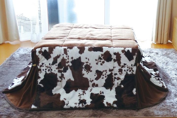 장방형 코타츠이불 젖소(180X220cm)