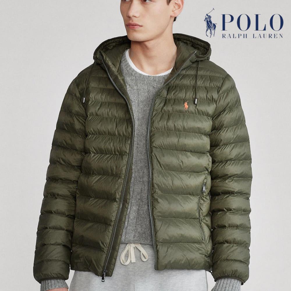 [국내당일출고] 폴로 랄프로렌 남성 패커블 포니로고 경량 후드 패딩 점퍼