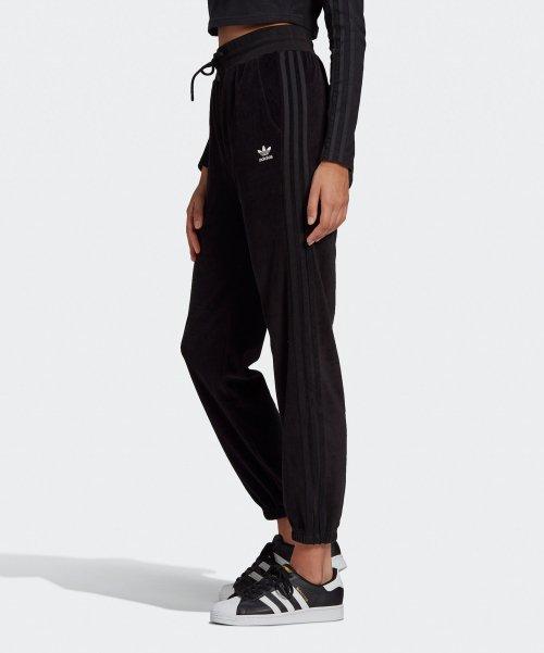 벨루어 슬림 조거 - 블랙 / H18822