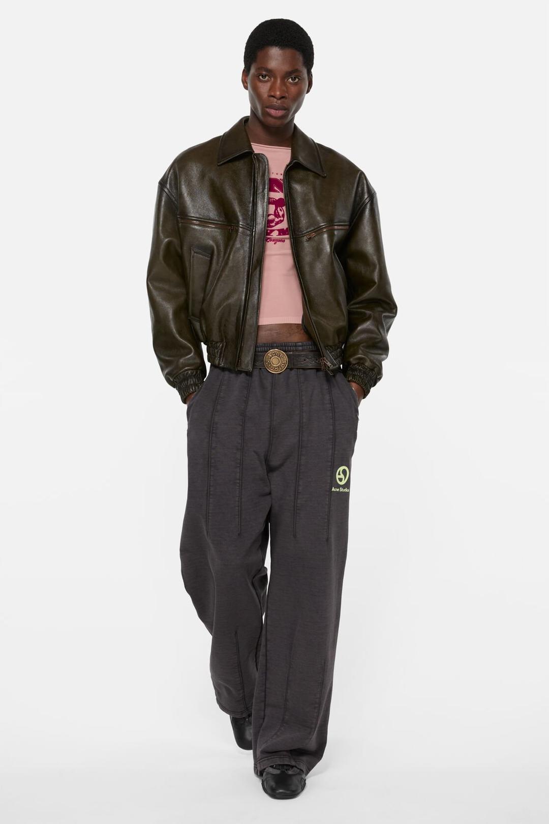 가죽 봄버 재킷