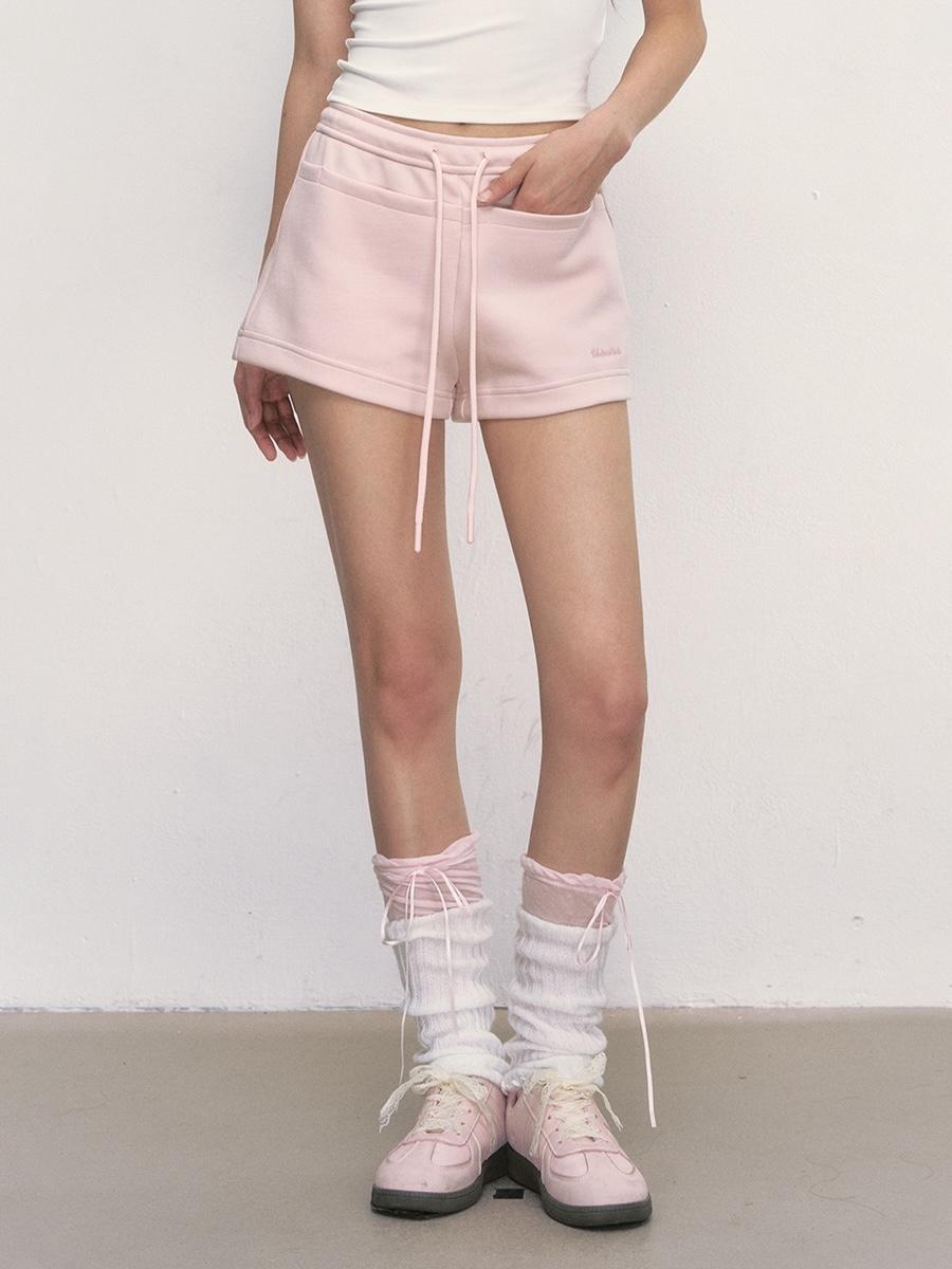 Weekendhub Marshmallow Drawstring Shorts