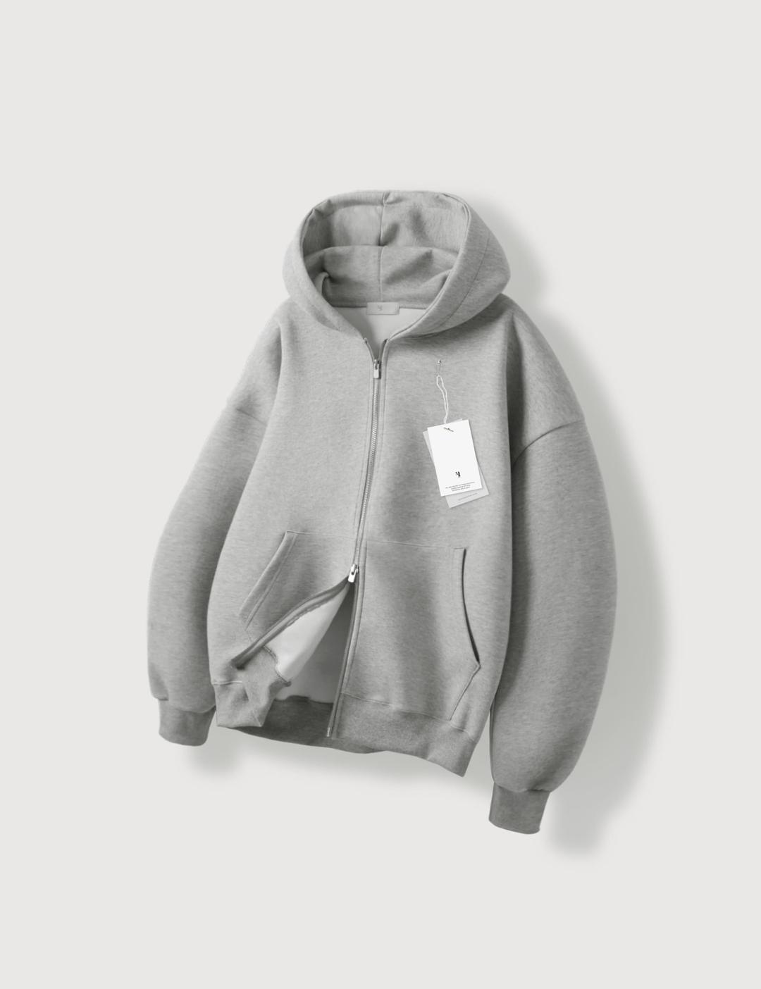 어센틱 스웨트 후드집업_Gray