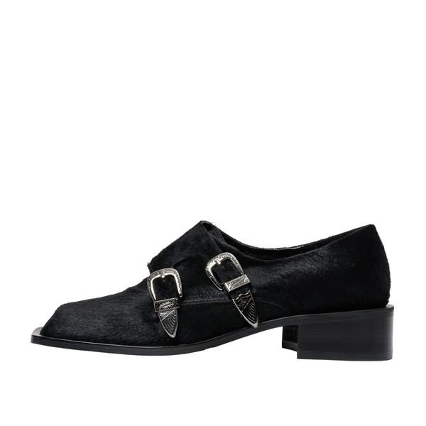 Western monk strap (hair on hides 송치)