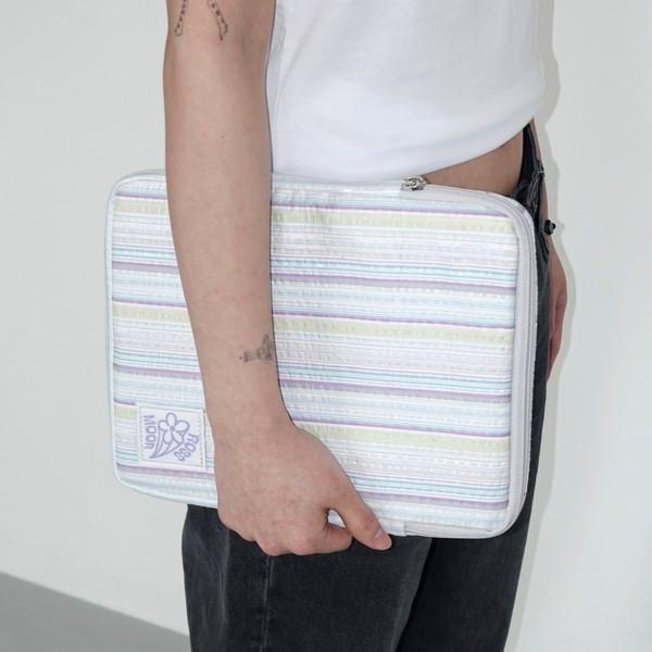 Romantic stripe tablet pouch