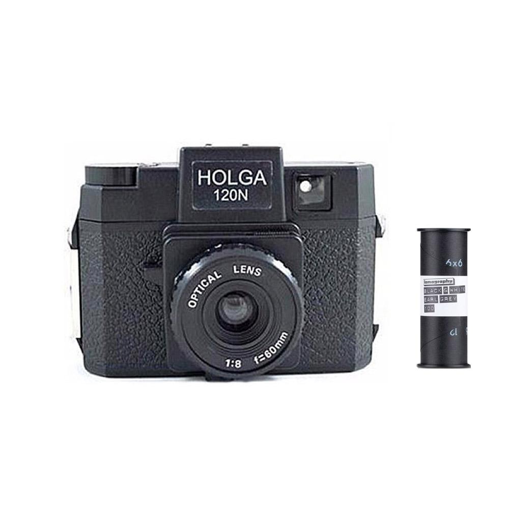 홀가120N 중형 토이카메라+ 흑백필름1롤 120mm /로모카메라/흑백120카메라