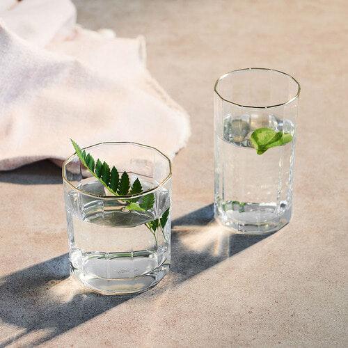 로이 24k 골드라인 투명 글래스