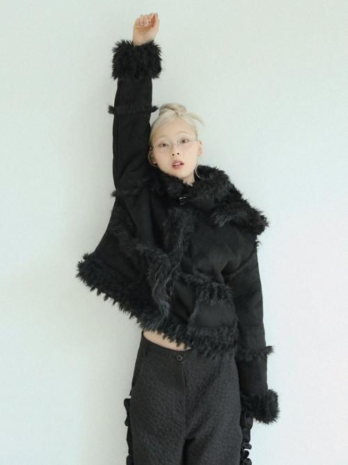 리버시블 시어링 자켓 (블랙)