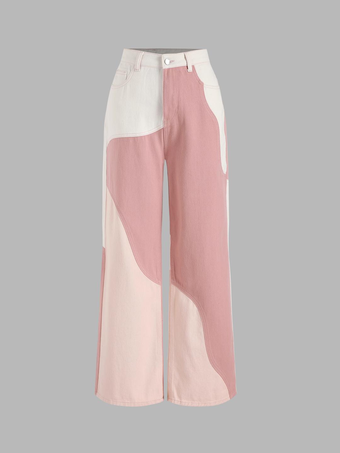 Patchy Straight Leg Jeans