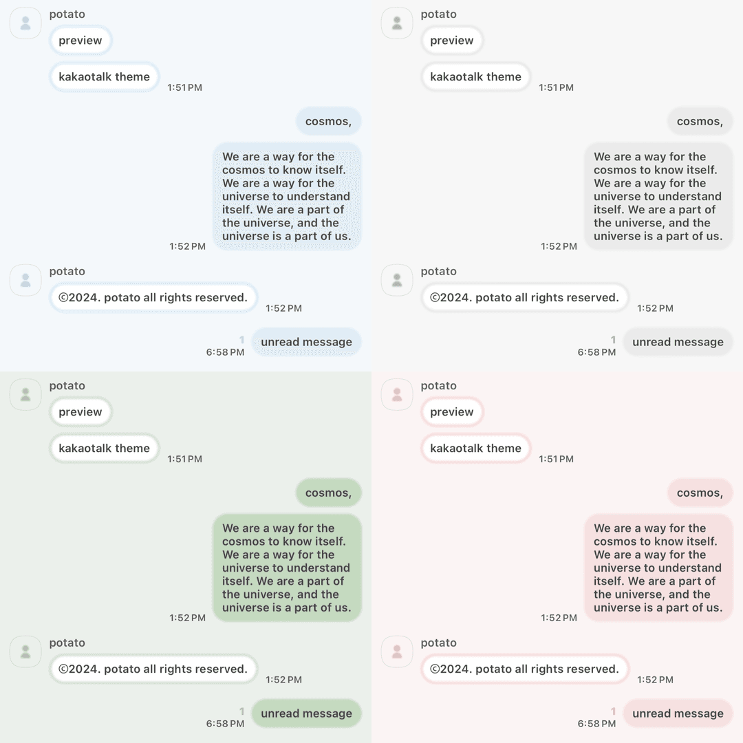 ios ktheme / tone-on-tone blur set