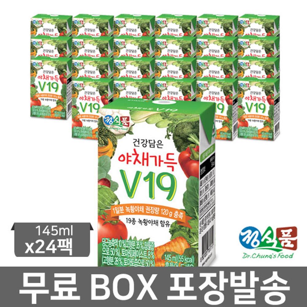 건강담은 야채가득 V19 145ml x 24팩 야채주스