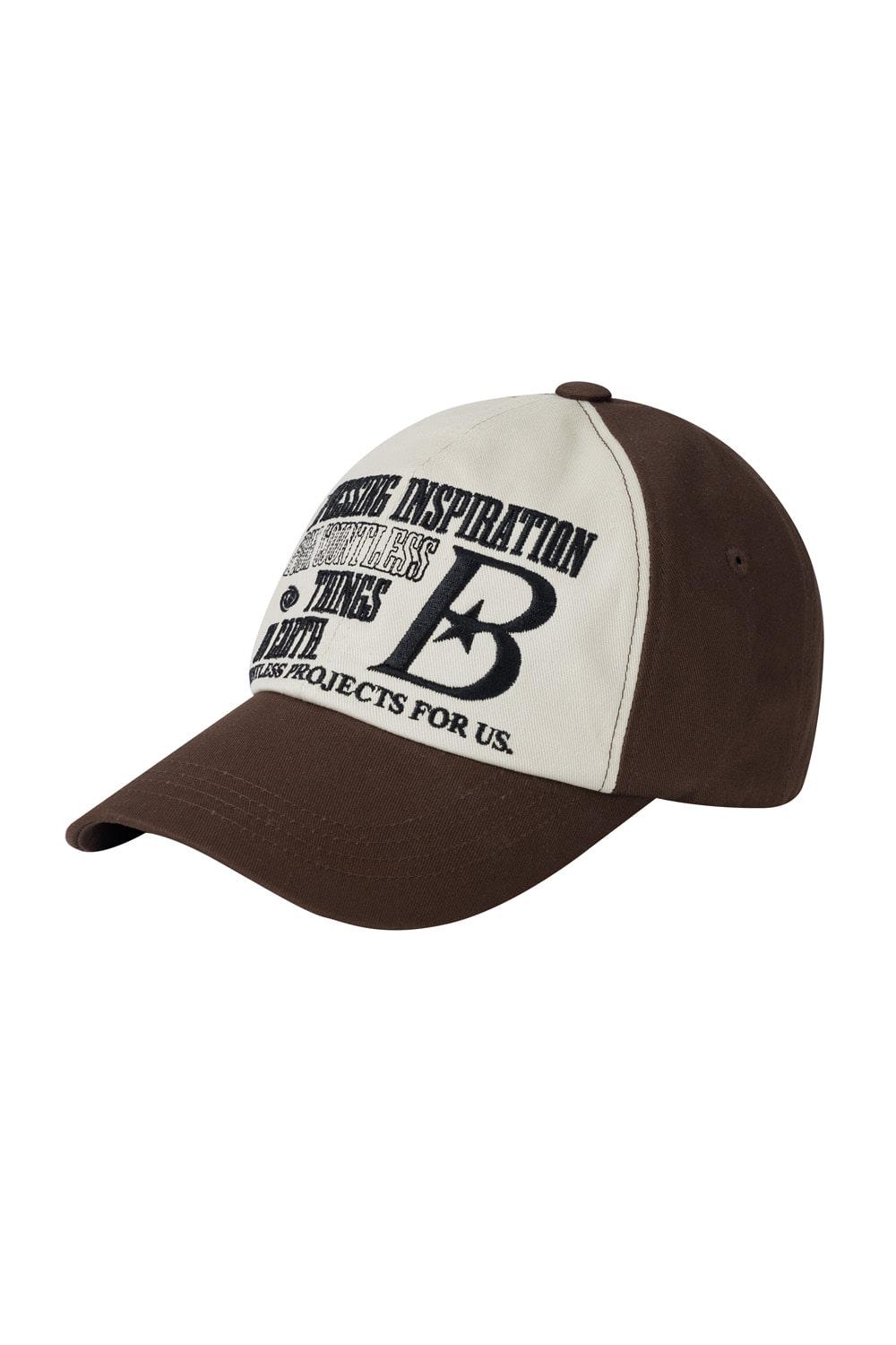 B LOGO 볼캡 [브라운]