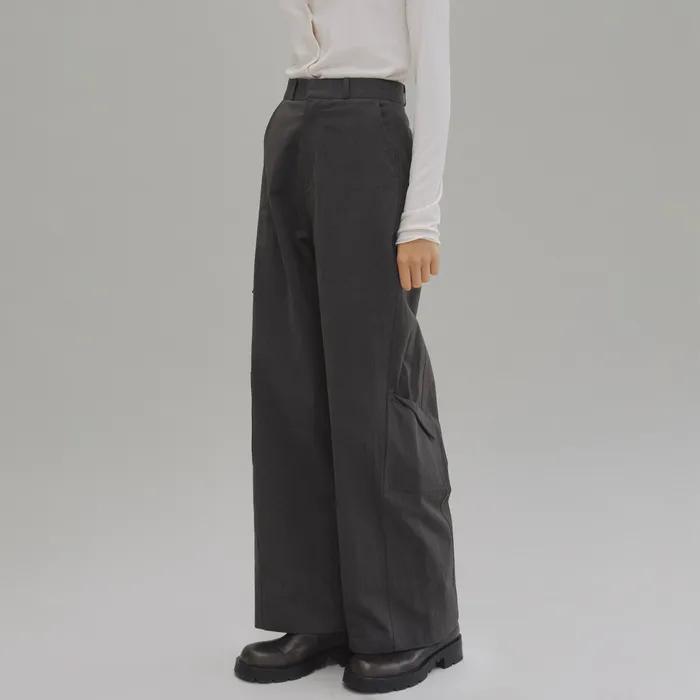 Lio side pocket pants (charcoal gray)