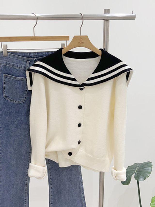 (무배) 모나 세일러 가디건