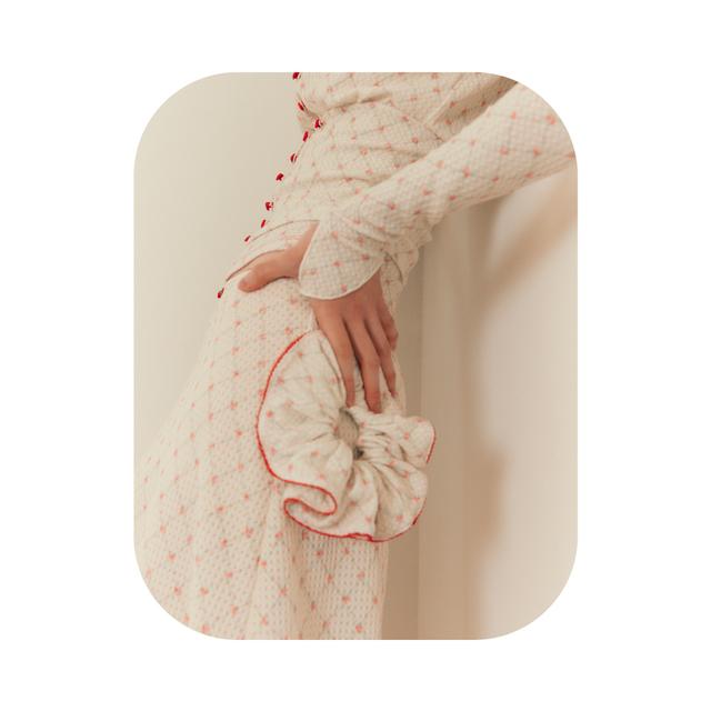 FLOWER scrunchie cream