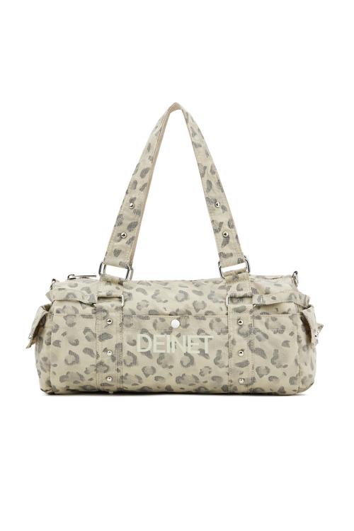 DEINET LOGO DUFFLE MINI BAG IN LEOPARD