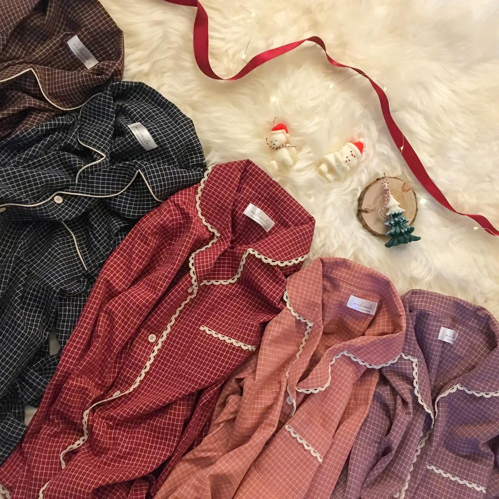 커플 잠옷 파자마 파티 연말 홈웨어