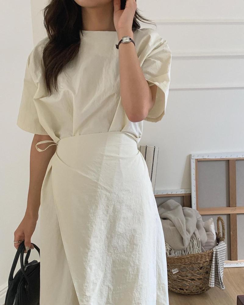 MUMU 아노락 바스락 랩원피스 2col 여름 바캉스