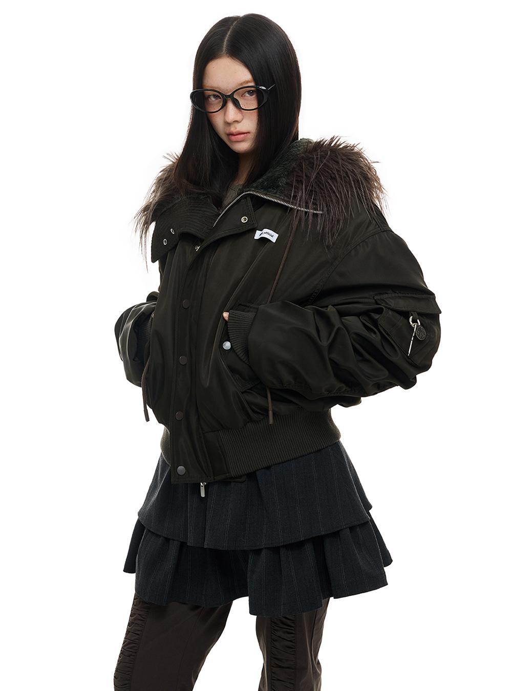 Polar Edge Fur Trim Jacket (2color)