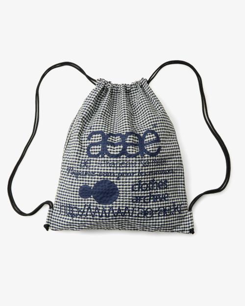 WEB LOGO CHECK GYM SACK [BLUE]