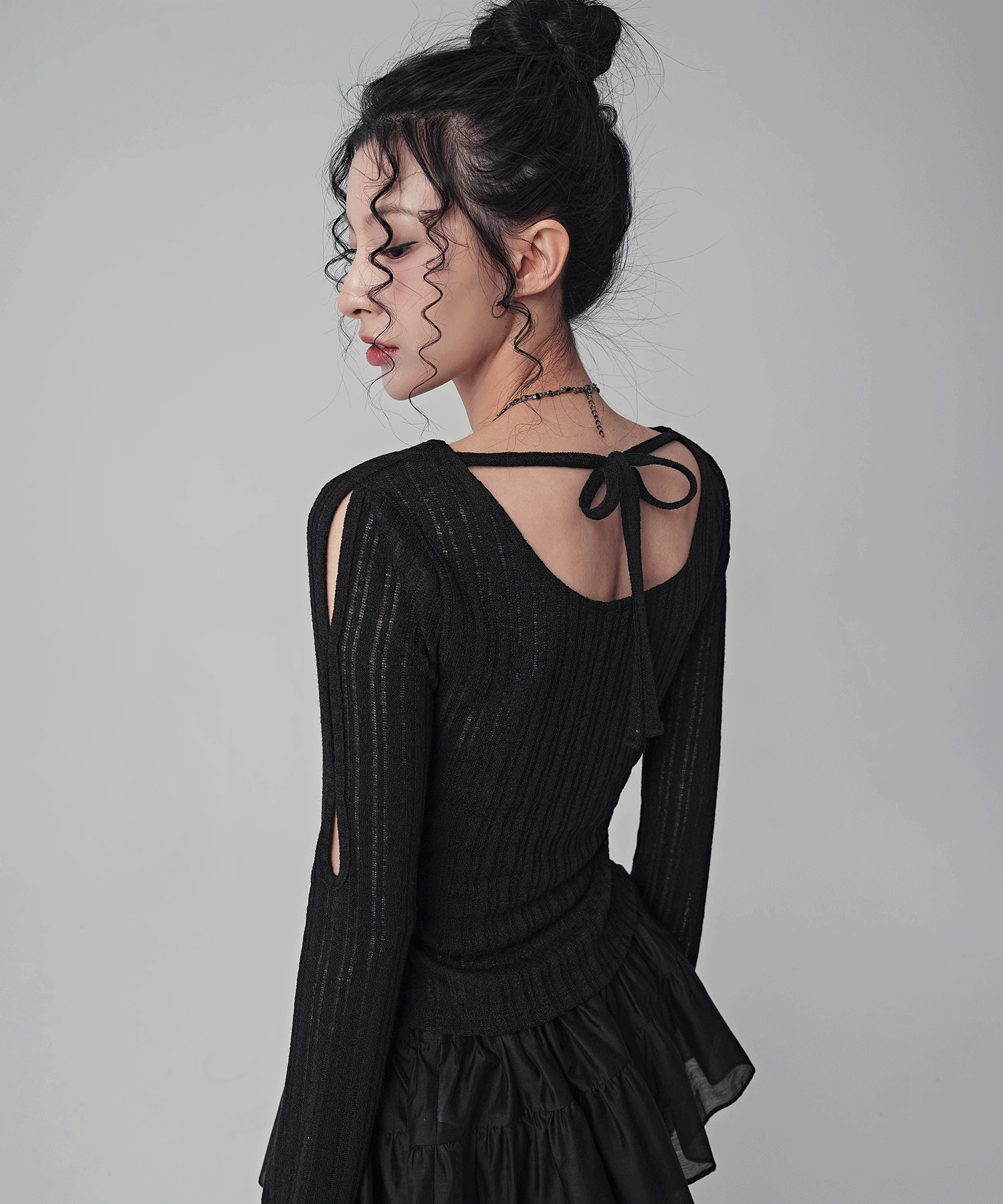 비아 슬래쉬 골지 티_4Colors