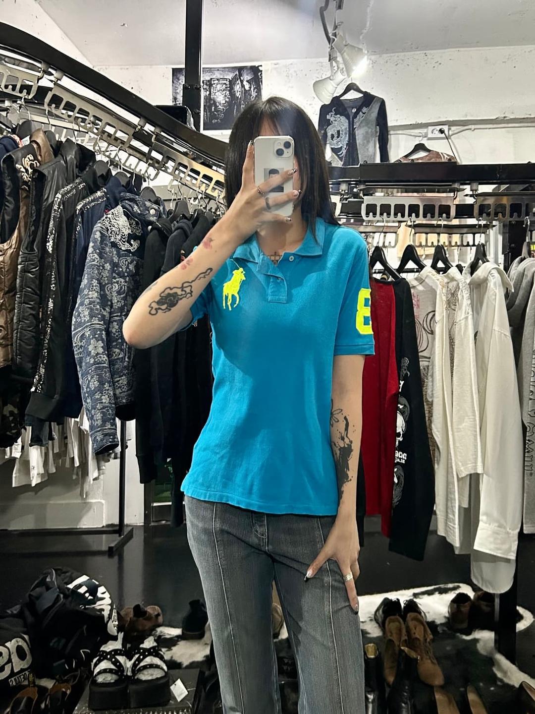 폴로 자수로고 포인트 카라 반팔 티셔츠 | 후루츠패밀리