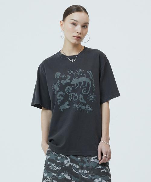 PIGMENT CAVES TEE CHARCOAL(MG2GMMT511A)