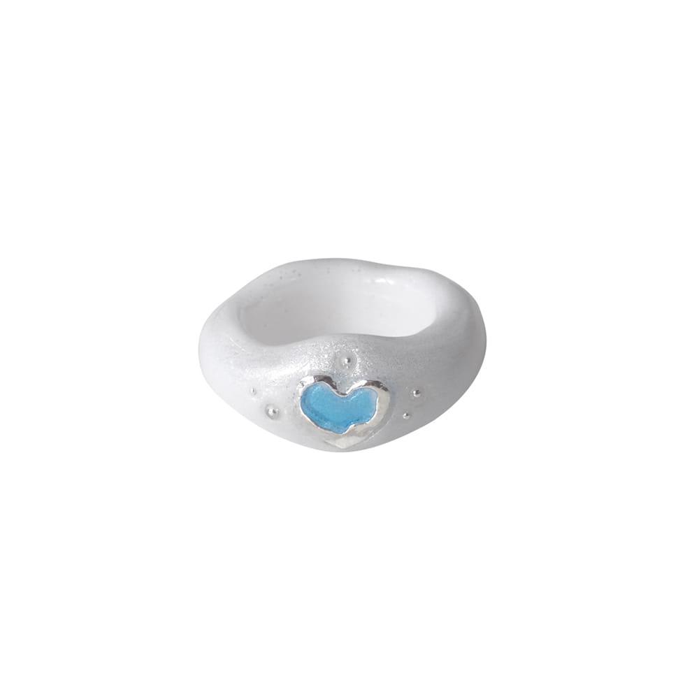 heart blue Island ring