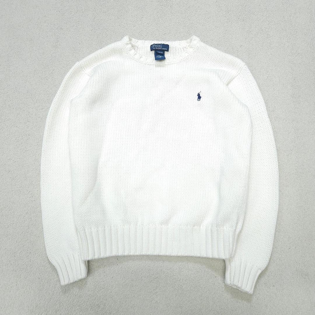 폴로 랄프 로렌 화이트 니트 M12/14 | 후루츠패밀리