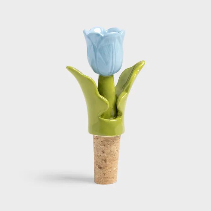 PC1433 BOTTLE STOPPER TULIP BLUE 보틀 스토퍼 튤립 블루