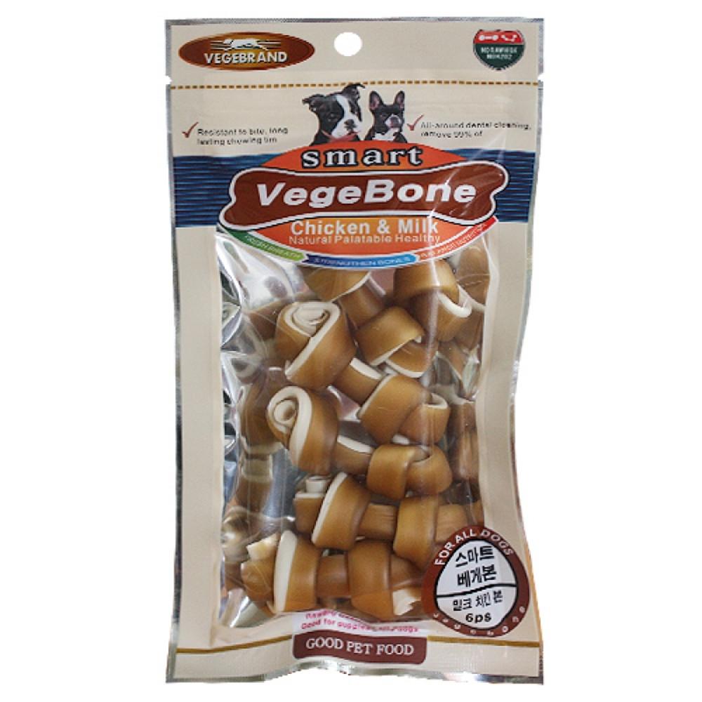 스마트 베게본 강아지 치석제거 껌 부드러운 강아지 껌 본 치킨 6p