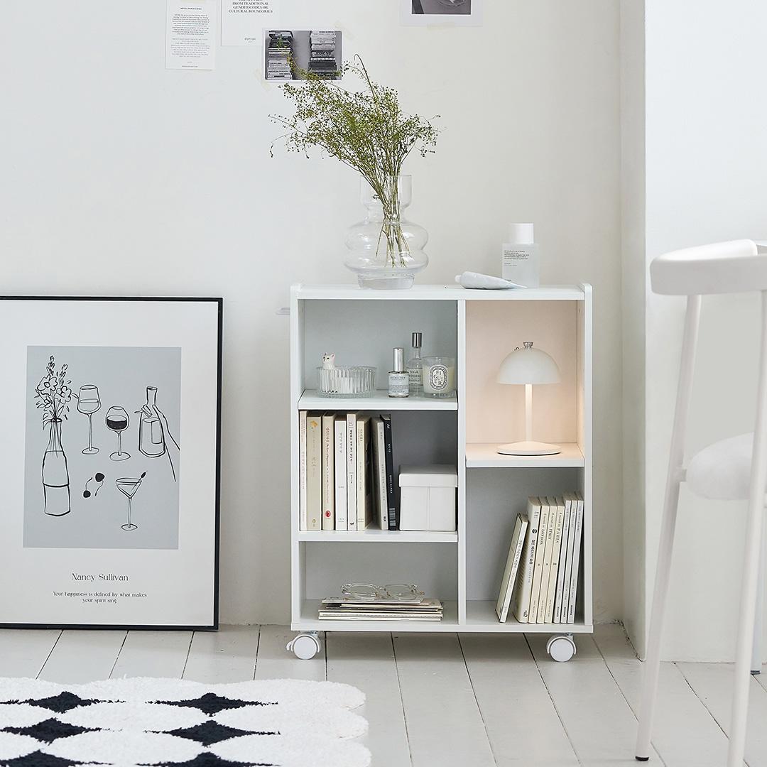 도토리 전면책장 M 이동식 책꽂이 2colors