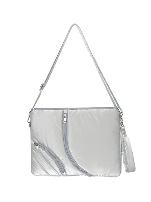 Lake 13 Laptop Clutch_Silver