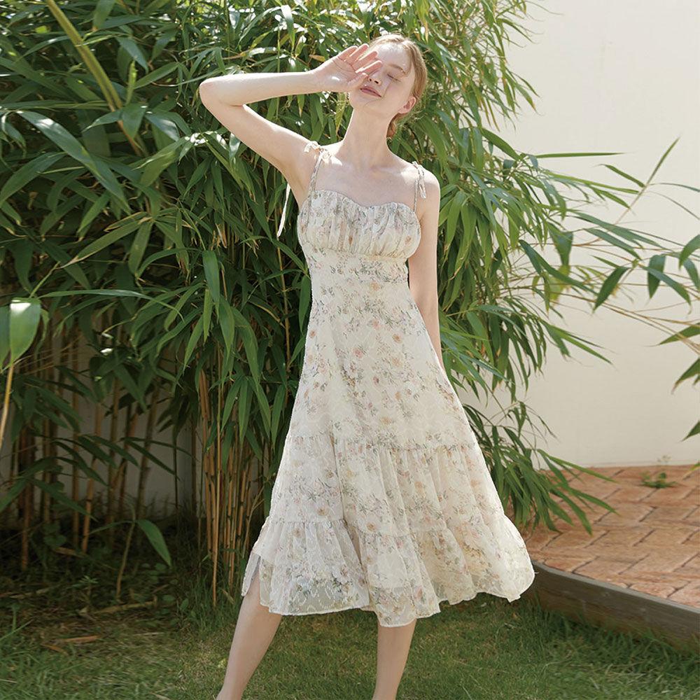 Daphne flower dress Ivory
