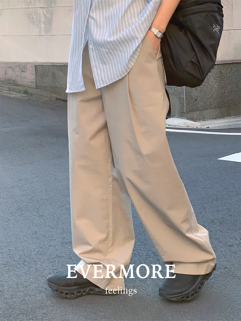 필링스 [당일출고] [evermore] 마인 핀턱 팬츠