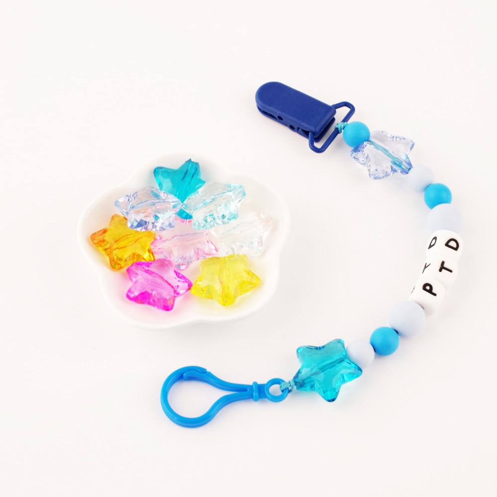 아크릴 투명 별비즈 (8color) 키링 만들기 목걸이 꾸미기 재료 악세사리부자재