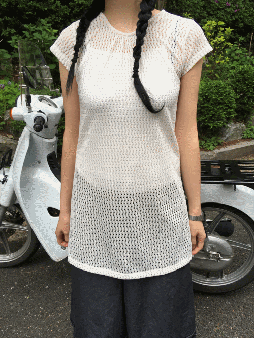 NET KNIT OPS (IVORY / KHAKI)