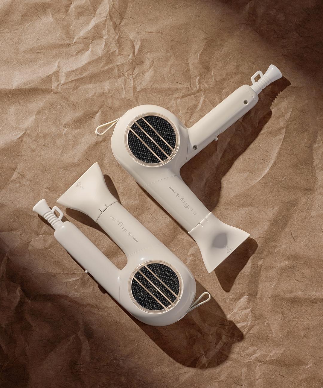 제이엠더블유 [JMW 본사직영] 에어플립 접이식 컴팩트 1700W BLDC 항공모터 드라이기 스톤아이보리