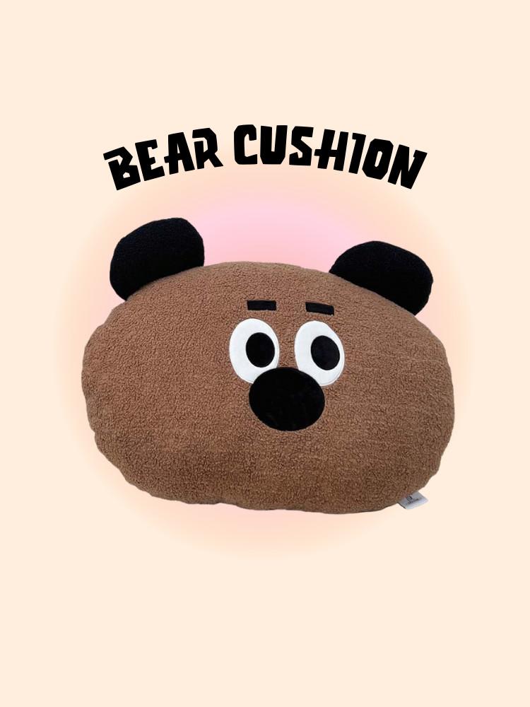 수심 Bear Cushion 베어 쿠션 귀여운 테디 통통한 곰돌이 브라운 유니크 소파