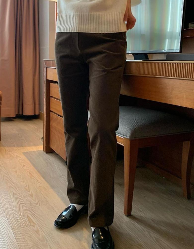 네이비m당일 february 11 페브러리 슬림 코듀로이 팬츠