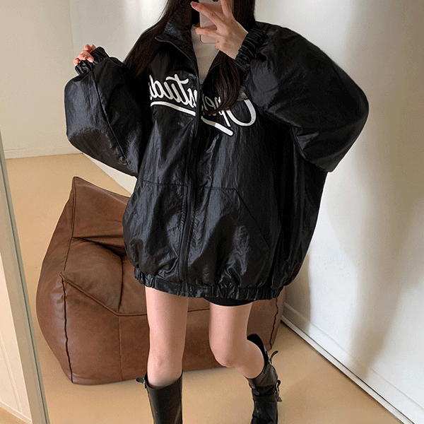 본지샵 글로시 헌터 박시핏 점퍼 (5온스패딩 부드러운충전재 오버핏 남녀공용)[무료배송]