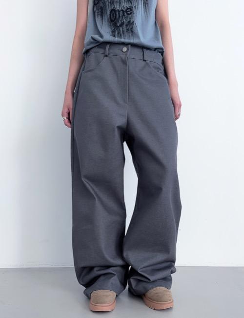 hard color denim pants