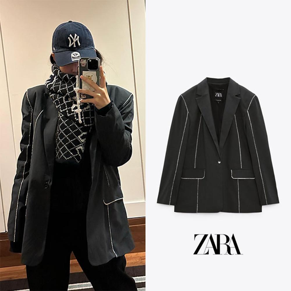 ZARA 자라 롱라인 스트레이트 블레이저 (제니 착용)