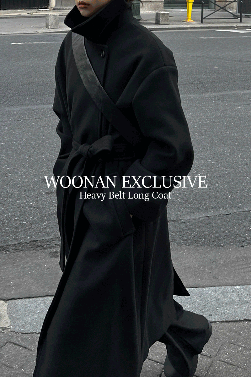 Heavy Belt Long Coat