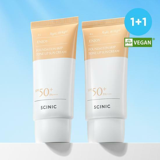 싸이닉 엔조이 파데스킵 톤업 선크림 50g 1+1 기획