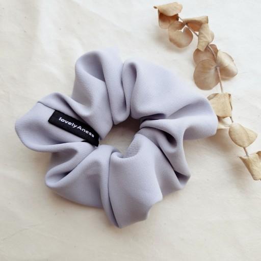 차르르 파스텔 그레이 블루 헤어슈슈 스크런치 곱창끈💙